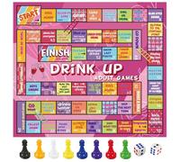 Party Drinking Games for Adults: Fun Waterproof Board Bar Game for Adult Men Women Birthday Parties | Stag and Hen Parties Games for Friends Holiday Drinking Game Night for 2-8 Players | Ages 18+