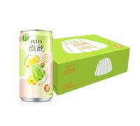 【Party Drinks】RIO Light Jelly Wine, Gift Refreshing Jelly Shots 3% ABV, Shake Before Drinking Ready to Drink Juicy Cocktail Jelly Snack for Parties, 24x250ml 1 box, Osmanthus Green Plum