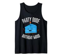 Party Dude Birthday Mood Happy Cake Tank Top