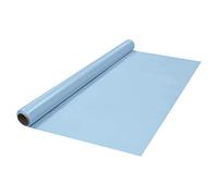 Party Essentials Heavy Duty Plastic Banquet Table Roll Available in 27 Colors, 40" x 150', Light Blue