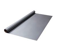 Party Essentials Heavy Duty Plastic Banquet Table Roll Available in 27 Colors, 40" x 150', Metallic Silver