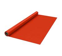 Party Essentials Heavy Duty Plastic Banquet Table Roll Available in 27 Colors, 40" x 150', Red