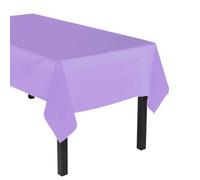 Party Essentials Heavy Duty Plastic Table Cover Available in 44 Colors, 54" x 108", Lavender