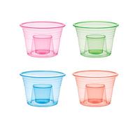 Party Essentials N315090 Plastic Bomber Cups, Jager Bomb Shot Glasses, 3 oz. Assorted Neon, 50 Ct
