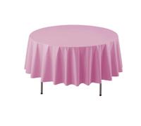 Party Essentials VM84PK Plastic Table Cover, Pink