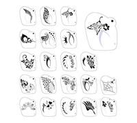 Party Face Paint Stencils for Children, 20 Counters, Reusable Make Up Templates, Perfect for Halloween and Theme Parties, Make Up Stencils for Face Art