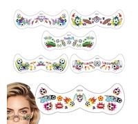 Party Face Stickers Football Theme Self-Adhesive