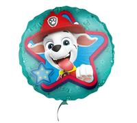 Party Factory Paw Patrol Marshall Foil Balloon, Colourful, Diameter 45 cm, Round Helium Balloon for Children's Birthday, the Helper on 4 Paws