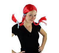 Party/Fancy Dress/Halloween Lady WIG long 2 stiff Plaids BRAIDS pigtails NAUGHTY RUBY RED Gothic Lolita PW0097-PC13 Cosplay