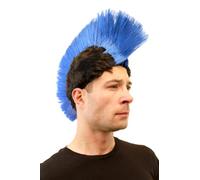 Party/Fancy Dress/Halloween MOHAWK Punk Blue on Black LM-420-P103/PC3 ANARCHY in the UK
