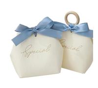 Party Favor Bags， 20 pcs Multicolor Wedding Candy Box Favors For Guests Birthday Party(Blue)