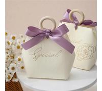 Party Favor Bags， 20 pcs Multicolor Wedding Candy Box Favors For Guests Birthday Party(Purple)