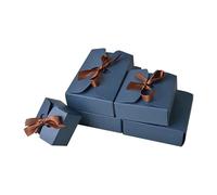 Party Favor Bags， 25 Pack Collapsible Wedding Candy Boxes Party Favors Multicolor Multiple Sizes(14X14X5CM-BLUE)