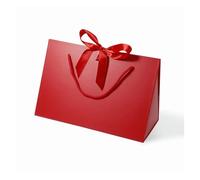 Party Favor Bags， 5 Pcs Triangle Box Wedding Birthday Multicolor 30.5x15.2x19cm(Red,1 count (Pack of 1))