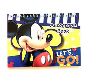 Party Favors Disney Mickey Mouse and Minnie Autograph Note Pads Book- (Mickey Let's Go)