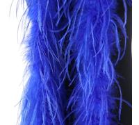 Party Feather Boa 2M Ostrich for Stage Performance(Treasure Blue)