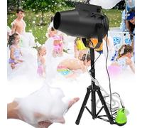 Party Foam Machine, Stage Large Foams Machine Water Play Foam Blaster With 6-10M Distance And 80㎡ Coverage For Holiday & Birthday Business Celebrations Outdoor Party Events(Black)