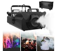 Party Fog Machine-Spray Distance 8-10M, Wireless Remote Control,3000W Smoke Machine for Music Festival&Christmas&Disco&Wedding Party,with Flight Case