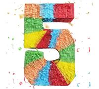 Party Game for Kids Parties Rainbow Number 5 Party Game19.7 Inch Large Game Easy to Fill for 5th Birthday Anniversary Celebration Decor..