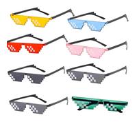 Party Glasses, 8 Packs Funny Sunglasses for Kids and Teens, Cool Stuff for Party Supplies and Photo Props, Fun Accessories for Events and Gatherings