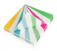 PARTY GO 24Pcs 13'' Circus Theme Napkins Colourful Paper Tableware for Children's Birthday Party 33 * 33CM Colorful
