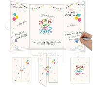 party greeting Farewell Guest Book Alternative We Will Miss You Farewell Signature Book Board Colorful Retirement Party Decoration Going Away Gift Supplies for Men Women Colleague Coworkers Friends