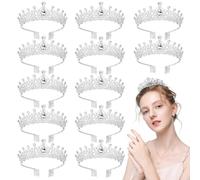Party Hair Accessories, Fashionable Queen Headbands, Rhinestone Combs Headpieces, 12 Pcs Elegant Bridal Hairwears, Silver Crystal Tiaras For Women, Princess Crowns Wedding
