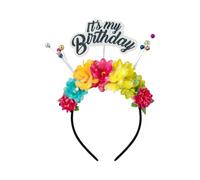 Party Hair Hoop Elastic Hat Sparkling Letters Celebration Birthday Headdress for Kids Adults