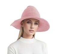 Party Hats Foldable Knit Pointed Witch Hat For Halloween Costume - Knitted Pointed Design, Foldable Collapsible Witch Hat, Halloween Party Costume, Gothic Style