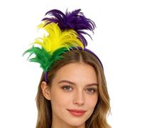 Party Headpiece - Festive Costume Hair Accessory, Vibrant Rainbow Hoop with Sparkling Sequin Embellishments, Lightweight Comfort Fit Design, Ideal for Workplace Holiday Celebrations