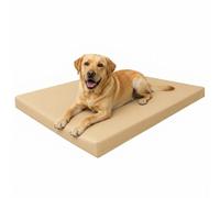 Party HuB Dog Bed Mattress Waterproof Pet Mat with Removable Washable Zip Cover, Bonded Fibre Filling, Soft Foldable Bed for Dogs, Cats, Crates, Kennels & Floor