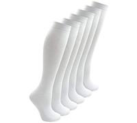 Party HuB Kids Plain Cotton Rich Knee High School Socks (Single Pair, 3 Pair & 6 Pair,9 Pair & 12 Pair)