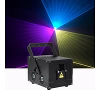 Party Light,5W RGB Full Color Disco DJ Lights with 3D Animation Patterns ILDA Stage Lights Compatible with Beam Effect Light for Bar DJ Night Club Christmas Halloween Wedding Party Decorations