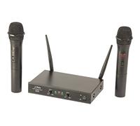 Party Light Sound Dual UHF Wireless Handheld Radio Microphone System Karaoke DJ