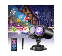 Party Lights, 12Pcs Halloween Christmas Projector Lights Outdoor, Holiday Waterproof with Remote, for House Xmas