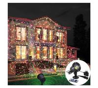 Party Lights, LED Landscape Stage Light Garden Star Projector Outdoor Waterproof R&G Spotlights for Yard Lawn Holiday Decoration