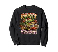 Party Like A Cajun Alligator Party Carnival Mardi Gras Sweatshirt