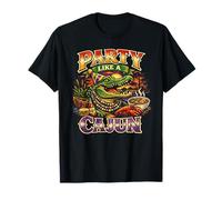 Party Like A Cajun Alligator Party Carnival Mardi Gras T-Shirt