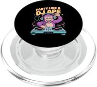 Party Like A DJ Ape Monkey EDM Rave Dance Music PopSockets PopGrip for MagSafe