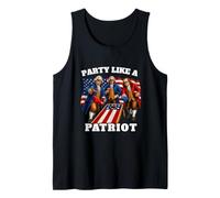 Party Like A Patriot This July 4th Cornhole Fun Tank Top