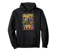 Party like it is 1990 vintage retro 90s casette disco 1990s Pullover Hoodie