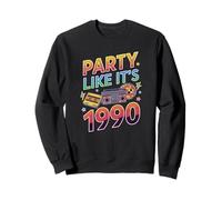 Party like it is 1990 vintage retro 90s casette disco 1990s Sweatshirt