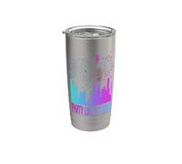 Party Like It's 1999 - Abstract City Fireworks Design Stainless Steel Insulated Tumbler