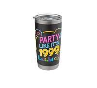 Party Like Its 1999 - Design KB-1001A - Clean Stainless Steel Insulated Tumbler