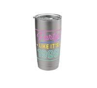 Party Like Its 1999 - Design KB-1003A - Clean Stainless Steel Insulated Tumbler