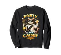 Party like The Great Catsby Funny Cat Lovers Parody Sweatshirt