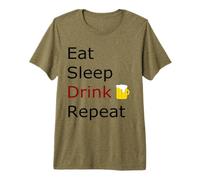 Party Meme Eat Sleep Drink Repeat Premium T-Shirt