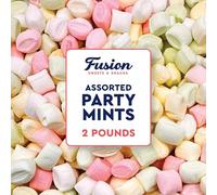 Party Mints Assorted, 2 Pound Bulk Bag, Colorful Pastel Cube Candy