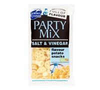 Party Mix Salt & Vinegar Flavoured Potato Snack 125g Assorted Packs