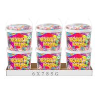 Party Mix Sweet Tub 785g - Assorted Family Favourite Sweets Gift Tub for Halloween, Trick or Treat, Birthday Party Bags, Office Treats & Christmas Stocking Fillers - Vegan Friendly (6 Tubs)